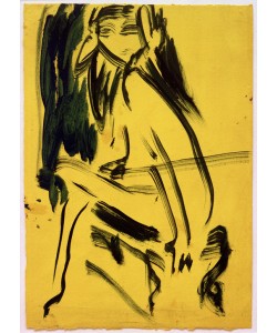 Ernst Ludwig Kirchner, Ohne Titel (Sitzendes Mädchen)