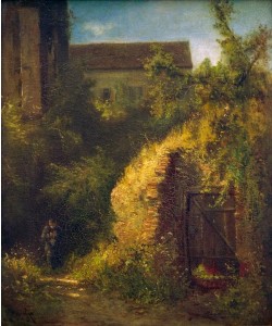 Carl Spitzweg, Strickender Mönch an alter Kasematte