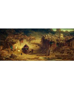 Carl Spitzweg, Strickender Einsiedler