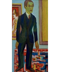 Ernst Ludwig Kirchner, Stehender Maler. Selbstporträt