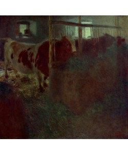 Gustav Klimt, Kühe im Stall 