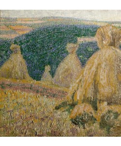 Leopold Blauensteiner, Landschaft mit Ährengarben