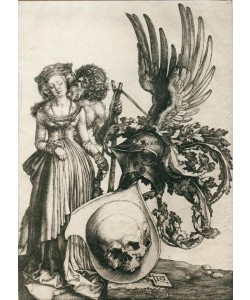 Albrecht Dürer, Wappen mit Totenkopf