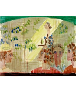 Ernst Ludwig Kirchner, Cafészene mit Kellnerin, durch Schaufenster gesehen