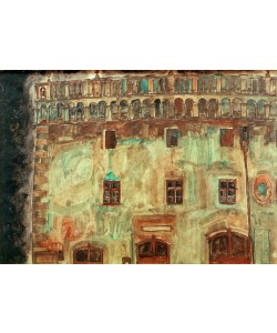 Egon Schiele, Krumauer Rathaus (Teilansicht) I