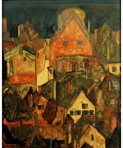 Egon Schiele, Krumau bei Nacht