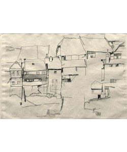 Egon Schiele, Alte Häuser in Krumau
