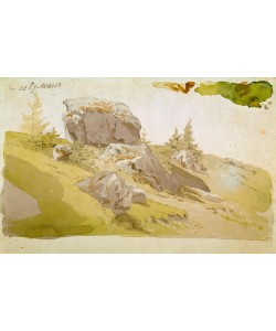 Caspar David Friedrich, Wiesenstück mit Felsen im Riesengebirge