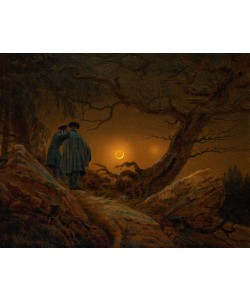 Caspar David Friedrich, Zwei Männer in Betrachtung des Mondes