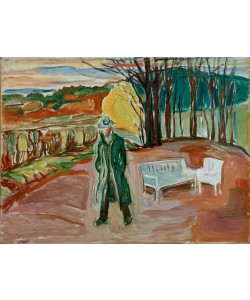 Edvard Munch, Selbstporträt bei der Gartenlaube