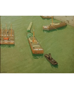 Felix Vallotton, Chalands, Canal de l’Ourcq