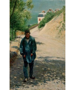 Gustave Caillebotte, Père Magloire auf der Straße zwischen Saint-Clair und Étretat