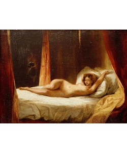 Eugene Delacroix, Odalisque, ou Femme nue couchée avec le valet de chambre