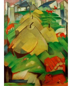 Franz Marc, Alpenszene (Streuhocken)