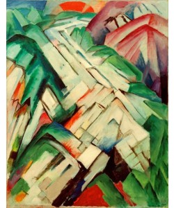 Franz Marc, Steiniger Weg (Gebirge / Landschaft)