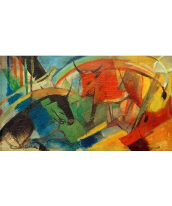 Franz Marc, Kleines Bild mit Rindern