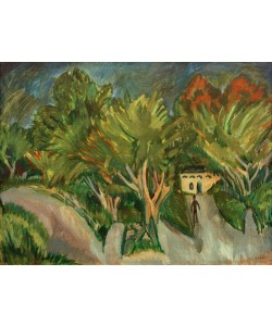 Ernst Ludwig Kirchner, Haus unter Bäumen (Fehmarn)