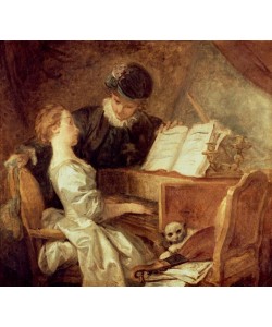 Jean-Honoré Fragonard, La leçon de musique