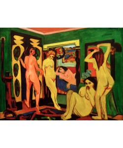 Ernst Ludwig Kirchner, Badende im Raum