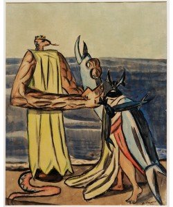 Max Beckmann, Schlangenkönig und Hirschkäferbraut