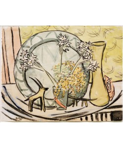 Max Beckmann, Stilleben mit Steinbock und Narzissen