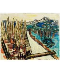 Max Beckmann, Abendlandschaft (Ohlstadt)