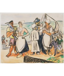 Max Beckmann, Holländische Fischer am Strand