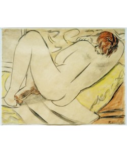 Max Beckmann, Rückenakt, liegend
