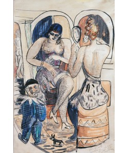 Max Beckmann, Zwei Tänzerinnen (Mädchen mit blauem Zwerg)