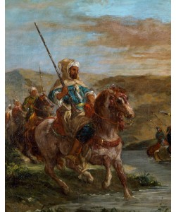 Eugene Delacroix, Passage d'un gué au Maroc