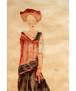 Egon Schiele, Stehendes Mädchen