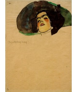 Egon Schiele, Bildnis Olga Gallus, Prag