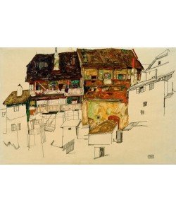 Egon Schiele, Alte Häuser in Krumau