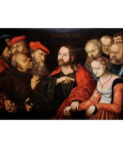 Lucas Cranach der Ältere, Christ and the Woman Taken in Adultery