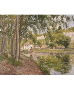 Camille Pissarro, Moret, le canal du Loing (Seine et Marne) ou Chemin de halage à Saint Mammès