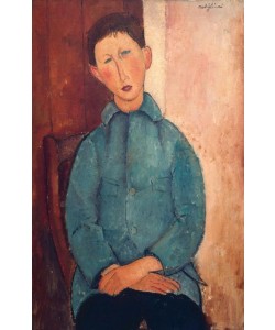 Amedeo Modigliani, Junge in blauer Jacke
