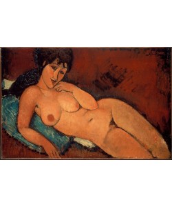 Amedeo Modigliani, Akt auf blauem Kissen