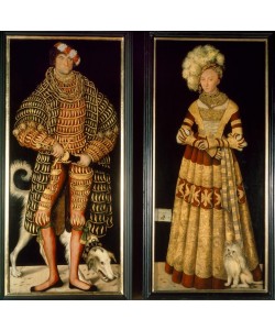Lucas Cranach der Ältere, Doppelbildnis Herzog Heinrich der Frommen und Katharina von Mecklenburg