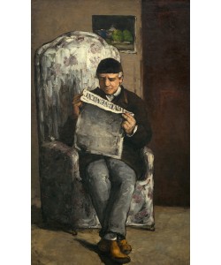 Paul Cézanne, Der Vater des Künstlers, “L’Événement” lesend