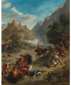 Eugene Delacroix, Arabs Skirmishing in the Mountains