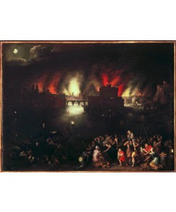 Jan Brueghel der Ältere, Das brennende Troja