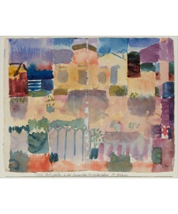 Paul Klee, Garten in St. Germain, das europäische Viertel in der Nähe von Tunis