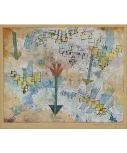 Paul Klee, Vögel im Sturzflug nach unten und Pfeile