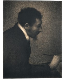 Georges Seurat, Portrait of Edmond François Aman-Jean