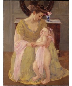 Mary Cassatt, Mutter und Kind mit einem rosa Schal