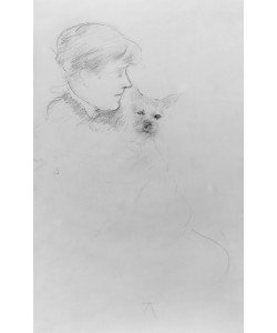 Mary Cassatt, Woman with Dog