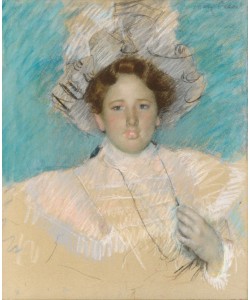 Mary Cassatt, Adaline Havemeyer in a White Hat