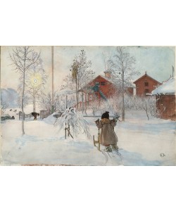 Carl Larsson, Hof und Waschhaus