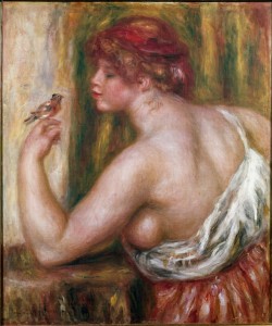 Pierre-Auguste Renoir, Frau mit Vögelchen