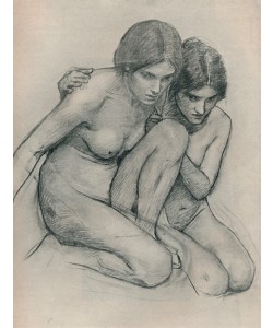 John William Waterhouse, Study for The Nymphs Finding the Head of Orpheus 1899